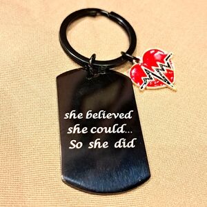🙃6/$10 Inspirational Keychain
